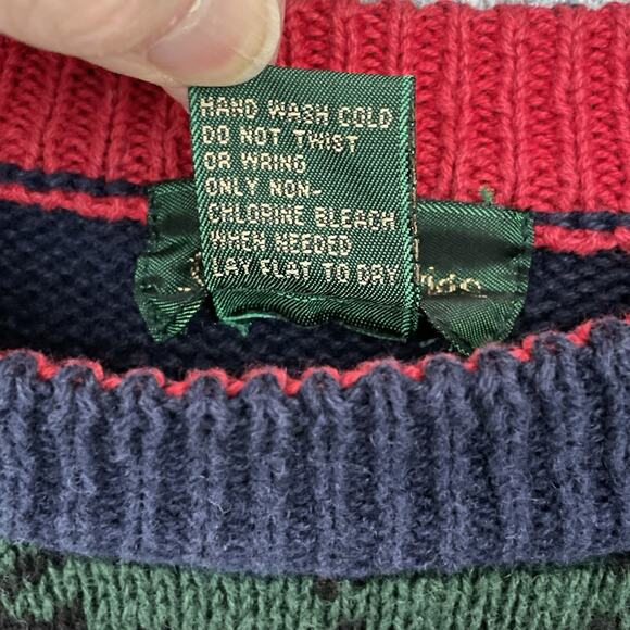VTG Preppy Black Watch Plaid Holiday Sweater Mens XL Classic Ivy League Retro - Picture 4 of 6
